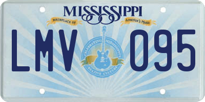 MS license plate LMV095