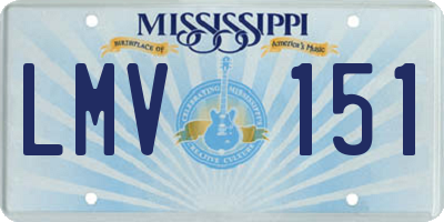 MS license plate LMV151