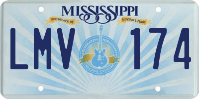 MS license plate LMV174