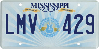 MS license plate LMV429