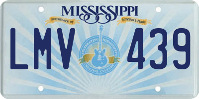 MS license plate LMV439