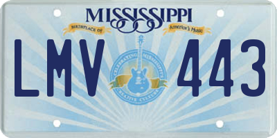 MS license plate LMV443