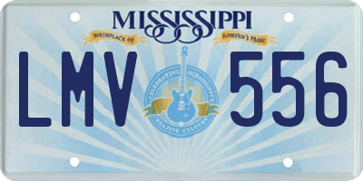 MS license plate LMV556