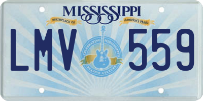 MS license plate LMV559