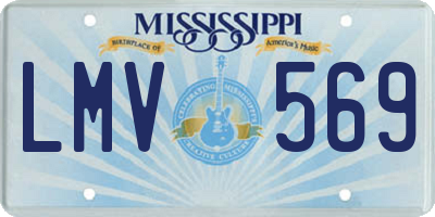 MS license plate LMV569