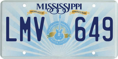 MS license plate LMV649