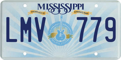 MS license plate LMV779