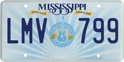 MS license plate LMV799