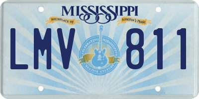 MS license plate LMV811