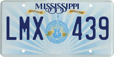 MS license plate LMX439