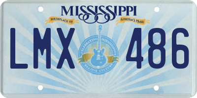 MS license plate LMX486