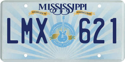 MS license plate LMX621