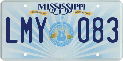 MS license plate LMY083