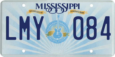 MS license plate LMY084