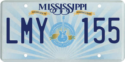 MS license plate LMY155