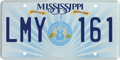 MS license plate LMY161