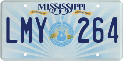 MS license plate LMY264