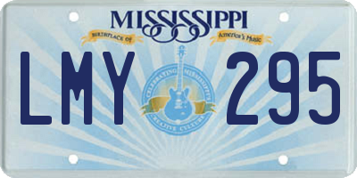 MS license plate LMY295