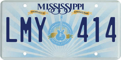 MS license plate LMY414