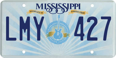 MS license plate LMY427