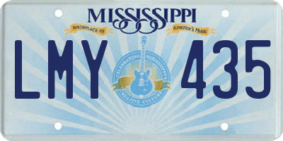 MS license plate LMY435