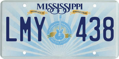 MS license plate LMY438
