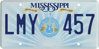 MS license plate LMY457
