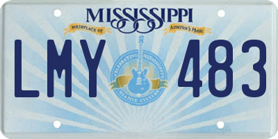 MS license plate LMY483