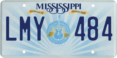 MS license plate LMY484