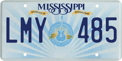 MS license plate LMY485