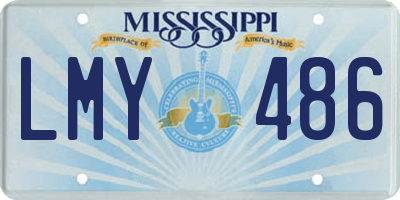 MS license plate LMY486
