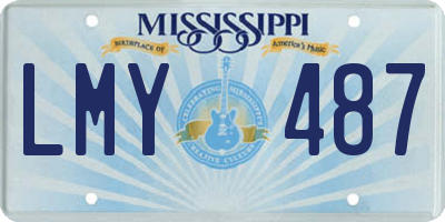 MS license plate LMY487