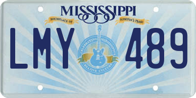 MS license plate LMY489