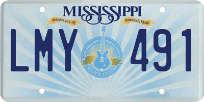 MS license plate LMY491
