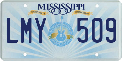 MS license plate LMY509