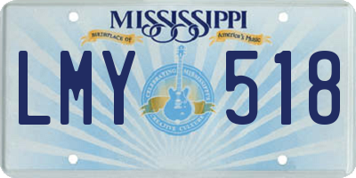 MS license plate LMY518