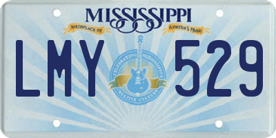 MS license plate LMY529