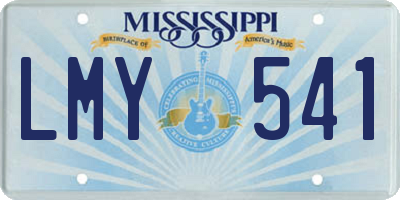 MS license plate LMY541