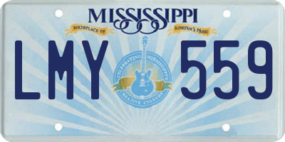 MS license plate LMY559