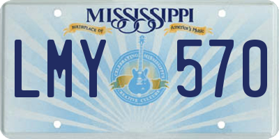 MS license plate LMY570