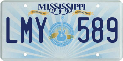 MS license plate LMY589
