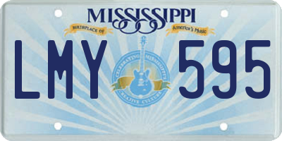 MS license plate LMY595