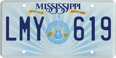 MS license plate LMY619
