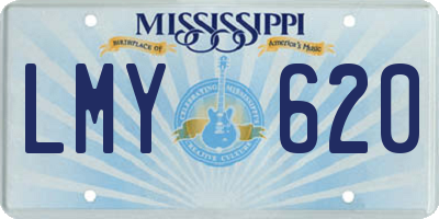 MS license plate LMY620