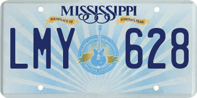 MS license plate LMY628
