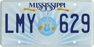 MS license plate LMY629