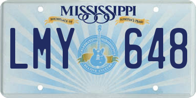MS license plate LMY648