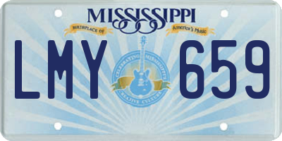 MS license plate LMY659