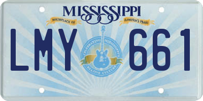MS license plate LMY661