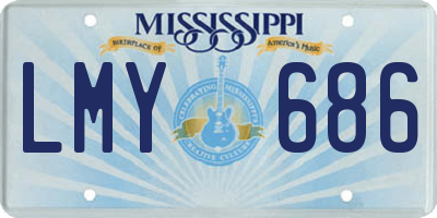 MS license plate LMY686